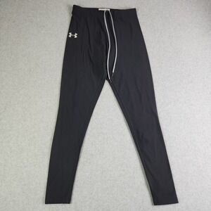 Under Armour‎ ColdGear Leggings Womens Medium Black Logo Training Drawstring